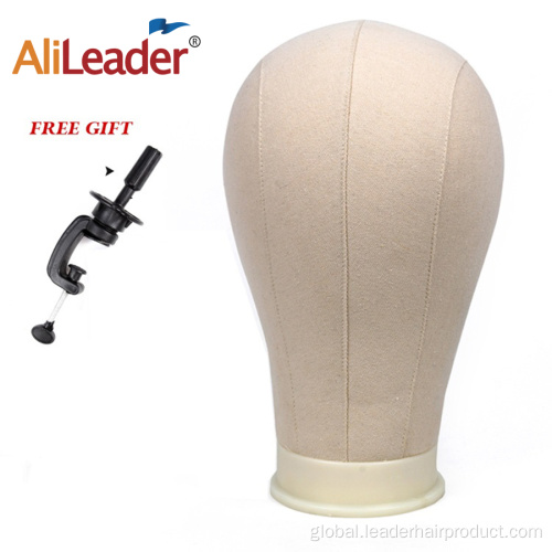 Canvas Head For Wig Making Canvas Block Head Wig Stand Hair Extension Tools Supplier